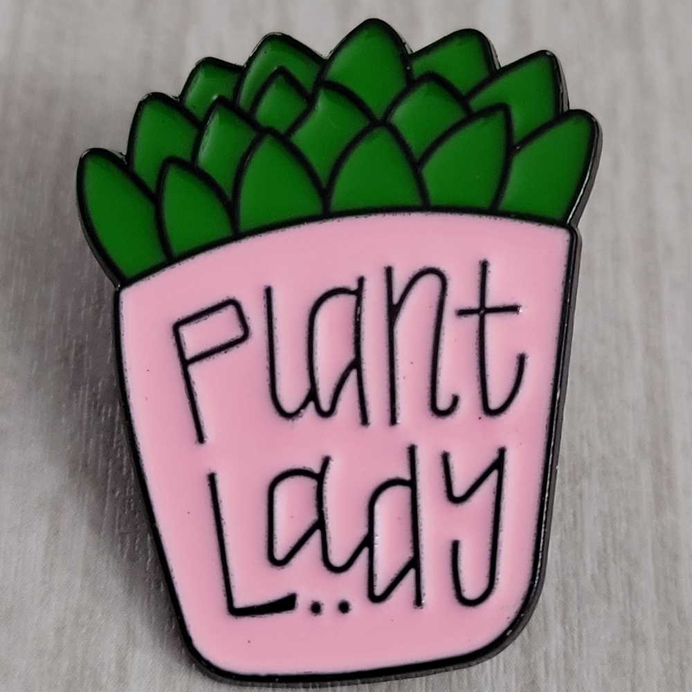 Plant Lady Enamel Pin